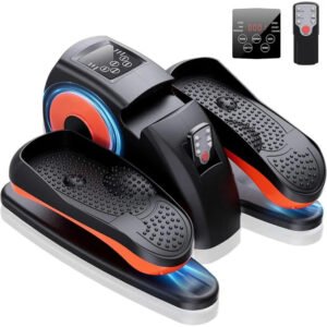 Compact Under Desk Pedal Exerciser with LCD Screen and Remote Control