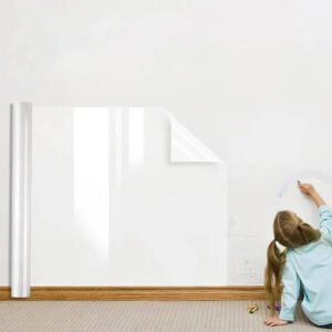 Reusable Static Cling Wall Decal Roll with Transparent Finish