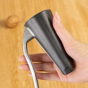 Stainless Steel Nut Cracker Tool with Ergonomic Grip Handle