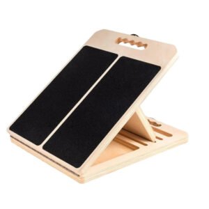 Adjustable Wooden Slant Board with 5 Angles for Stretch Sessions