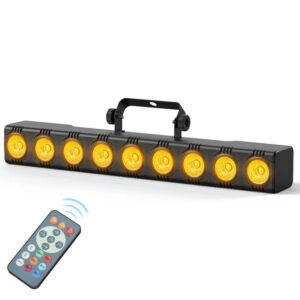 36W RGBW LED Wash Light Bar, DMX DJ Stage Uplight with Remote for Parties