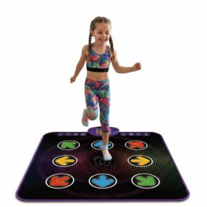 Bluetooth Dance Mat with Light Up Electronic Music Game Pad for Kids