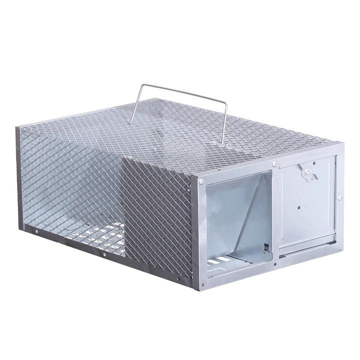 Reusable Metal Rodent Catch Cage with Single Entry Door