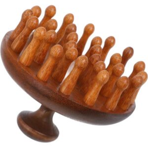 Sandalwood Wide Tooth Comb with Rounded Tips for Hair Detangling Care