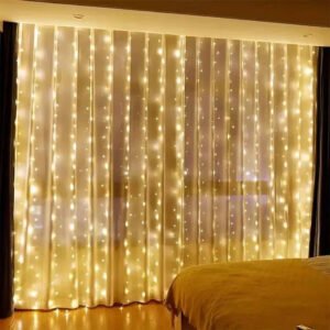 USB Powered LED Curtain String Lights for Indoor or Outdoor Use