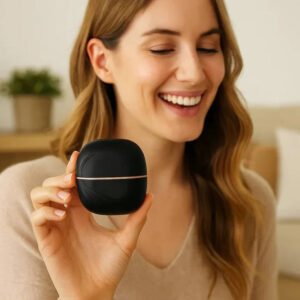 Portable Travel Flat Iron with Anti-Scald Protection and Compact Design