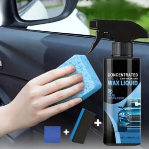 Ceramic Car Paint Protection Spray with Gloss Finish, Microfiber Towel and Sponge