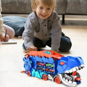 Dinosaur Toy Truck for Kids with Pull Back Action