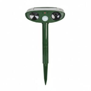 Solar Powered Ultrasonic Chipmunk Repeller for Outdoor Use