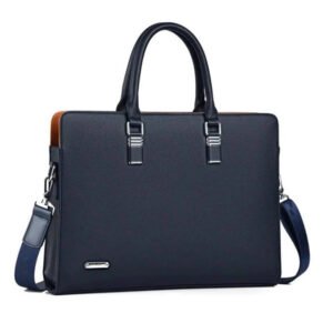 Leather Laptop Shoulder Bag for Men, Fits 14 to 15 Inch Laptops