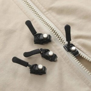 Universal Zipper Fix Kit 6 Pack, Clip On Replacement Sliders for Broken Zippers